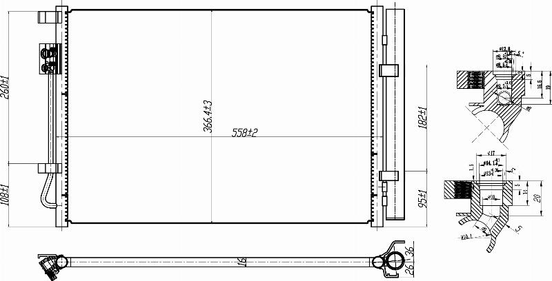 MOTRIO 8550509519 - Конденсатор, кондиціонер autocars.com.ua