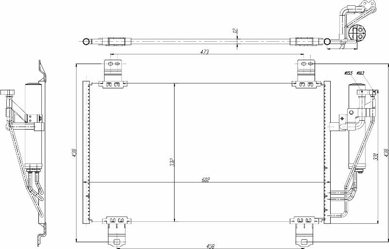 MOTRIO 8550509521 - Конденсатор, кондиціонер autocars.com.ua