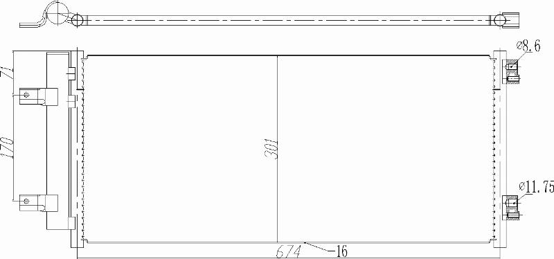 MOTRIO 8550509533 - Конденсатор, кондиціонер autocars.com.ua