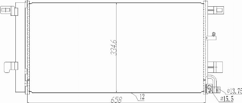 MOTRIO 8550509535 - Конденсатор, кондиціонер autocars.com.ua