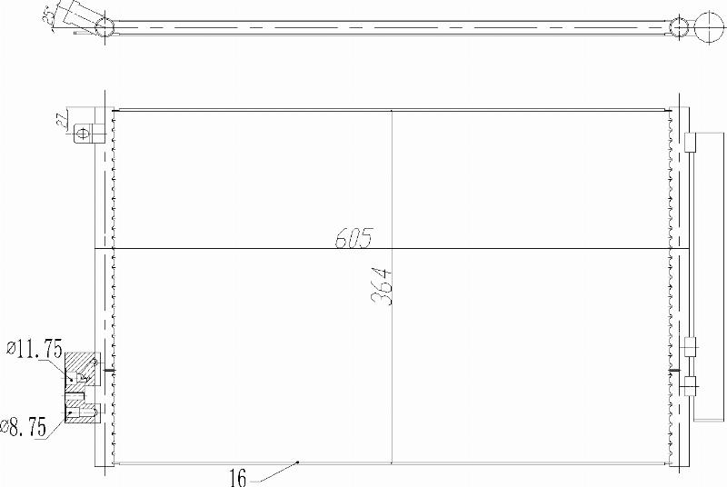 MOTRIO 8550509537 - Конденсатор, кондиціонер autocars.com.ua