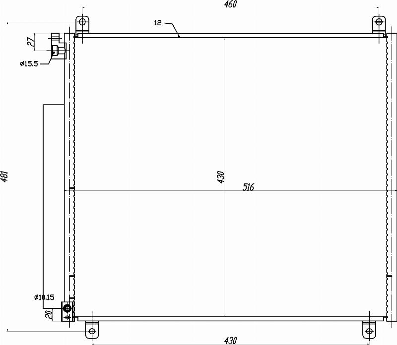 MOTRIO 8550509541 - Конденсатор, кондиціонер autocars.com.ua