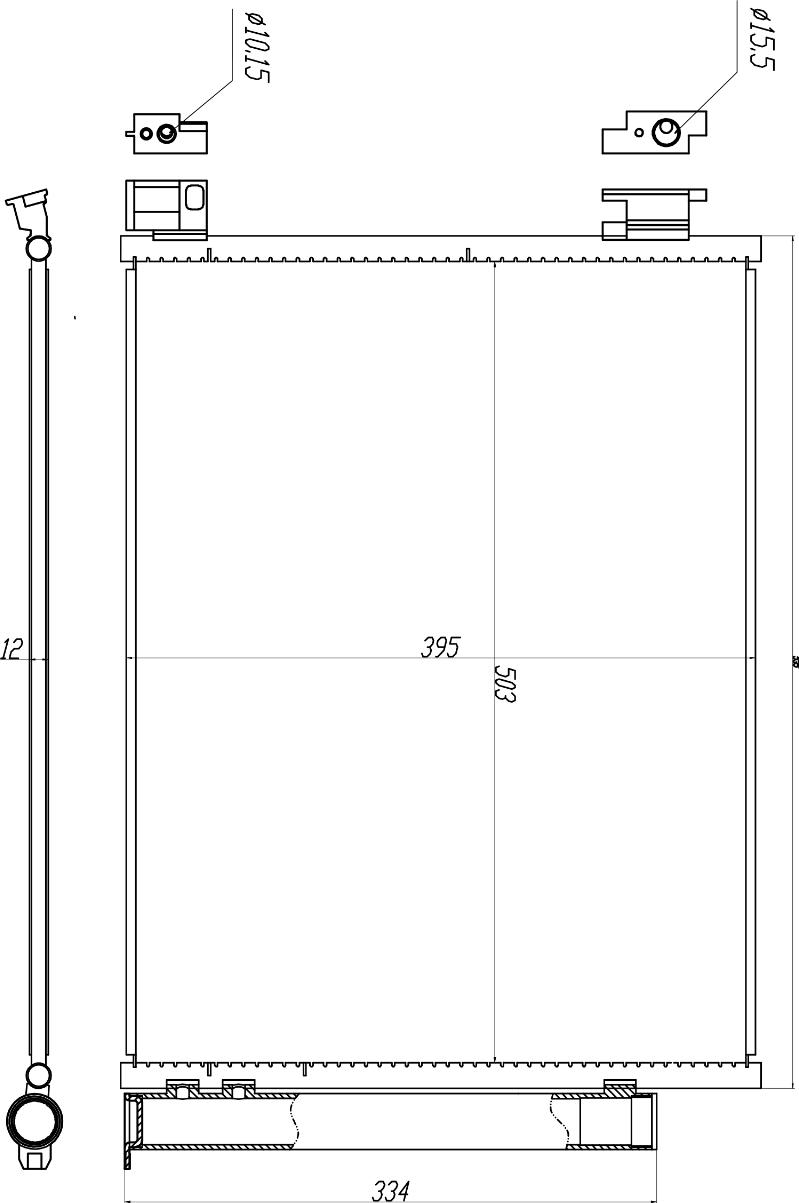 MOTRIO 8550509543 - Конденсатор, кондиціонер autocars.com.ua