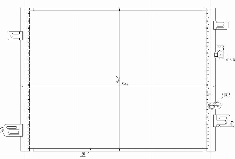 MOTRIO 8550509544 - Конденсатор, кондиціонер autocars.com.ua