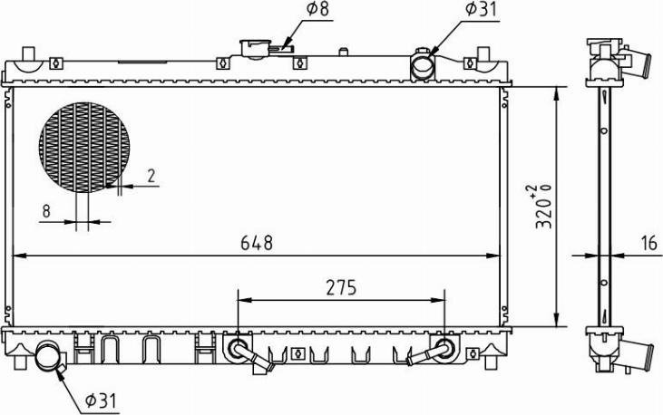 MOTRIO 8550509633 - Радіатор, охолодження двигуна autocars.com.ua