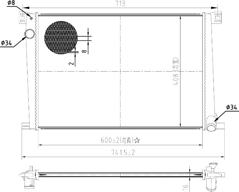MOTRIO 8550509682 - Радіатор, охолодження двигуна autocars.com.ua