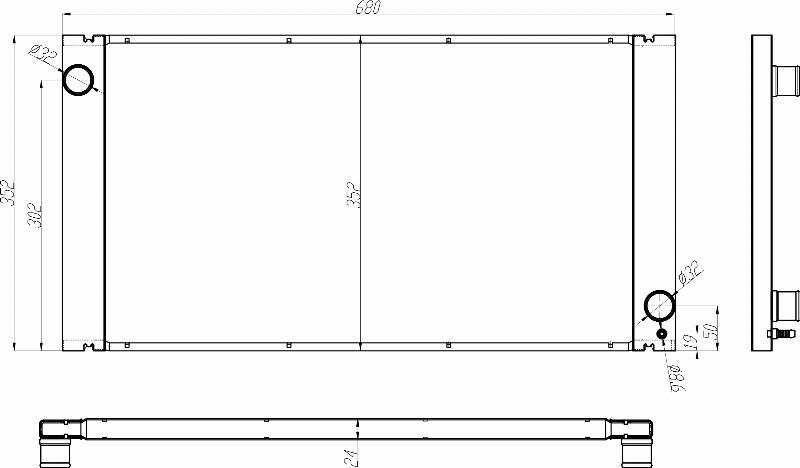 MOTRIO 8550509683 - Радіатор, охолодження двигуна autocars.com.ua
