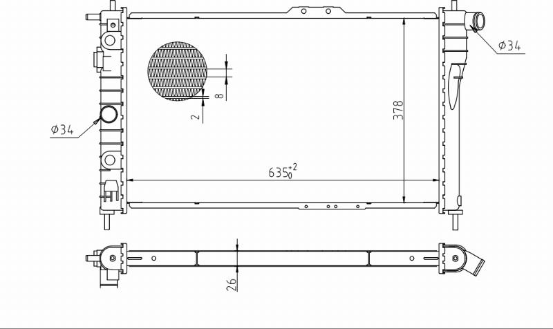 MOTRIO 8550509686 - Радіатор, охолодження двигуна autocars.com.ua