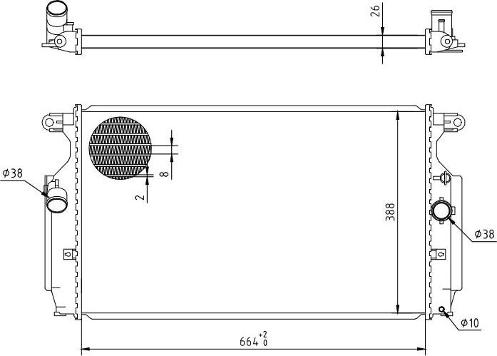 MOTRIO 8550509687 - Радіатор, охолодження двигуна autocars.com.ua