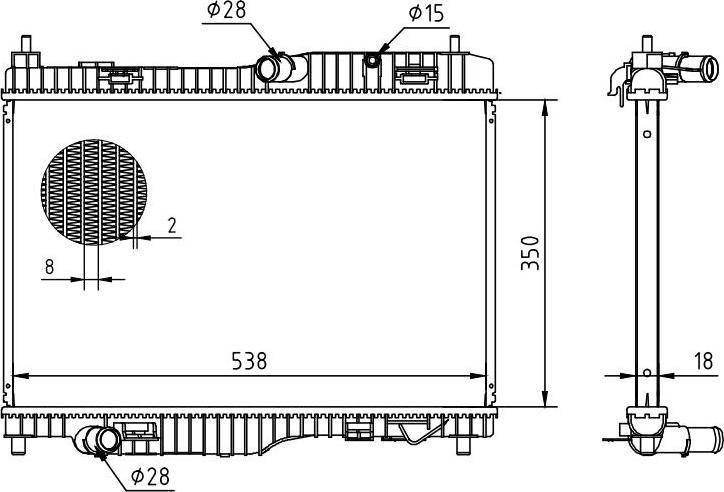 MOTRIO 8550509700 - Радіатор, охолодження двигуна autocars.com.ua