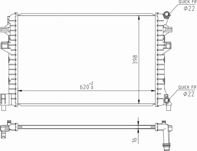 MOTRIO 8550509702 - Радіатор, охолодження двигуна autocars.com.ua