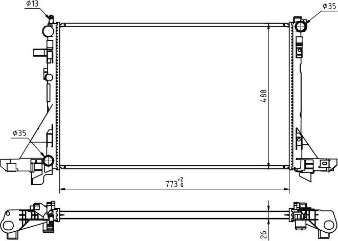 MOTRIO 8550509714 - Радіатор, охолодження двигуна autocars.com.ua