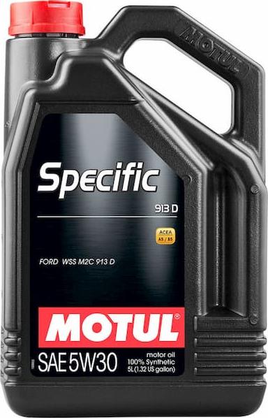 Motul 856351 -  104560 Олива двигуна 5L Motul Specific Ford 913D SAE 5W30 ACEA A5-B5 FORD WSS M2C 913D autocars.com.ua