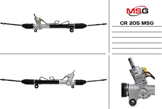 MSG CR 205 - Рульовий механізм, рейка autocars.com.ua