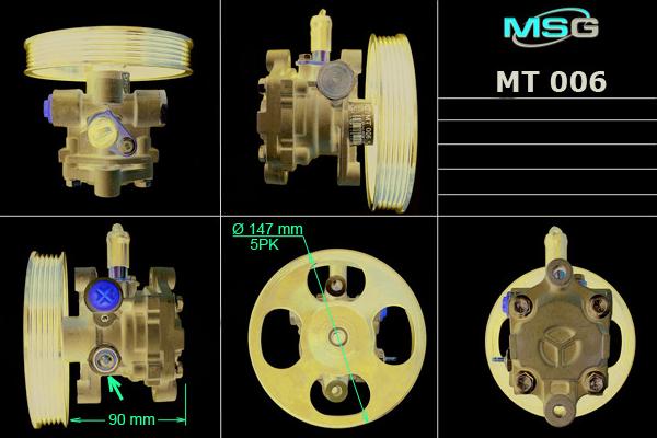 MSG MT 006 - Гідравлічний насос, рульове управління, ГУР autocars.com.ua