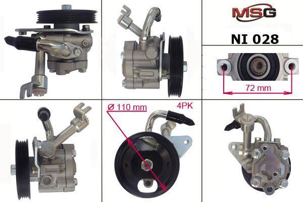 MSG NI028 - Гідравлічний насос, рульове управління, ГУР autocars.com.ua