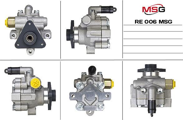 MSG RE 006 - Гідравлічний насос, рульове управління, ГУР autocars.com.ua