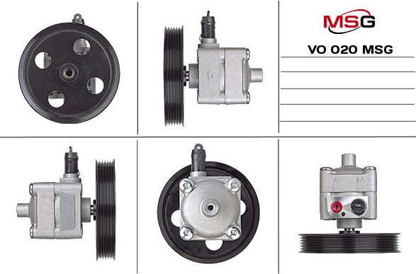 MSG VO 020 - Гидравлический насос, рулевое управление, ГУР avtokuzovplus.com.ua
