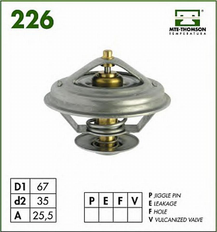 MTE-Thomson 226.88 - Термостат, охлаждающая жидкость autodnr.net