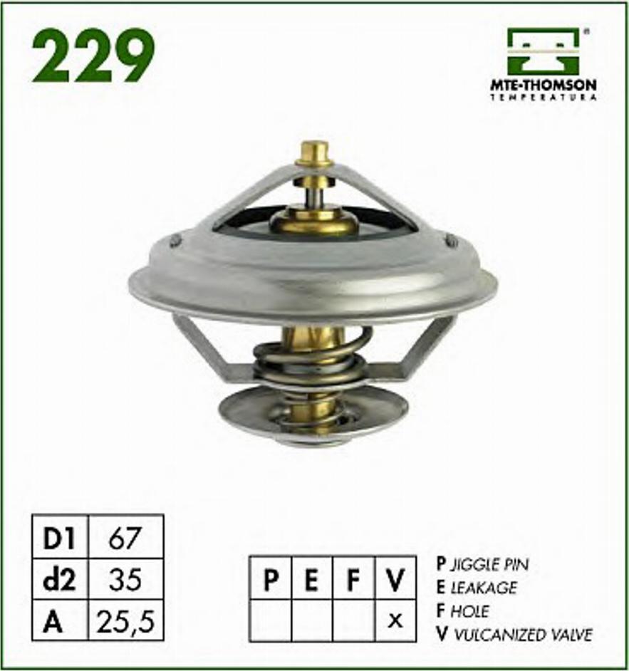 MTE-Thomson 229.87 - Термостат, охлаждающая жидкость autodnr.net