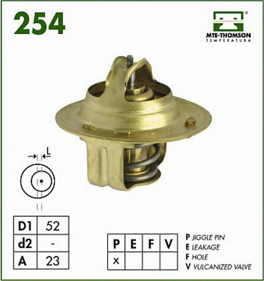 MTE-Thomson 254.88 - Термостат, охлаждающая жидкость autodnr.net