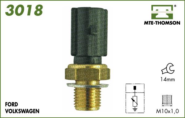 MTE-Thomson 3018 - Датчик, температура охолоджуючої рідини autocars.com.ua