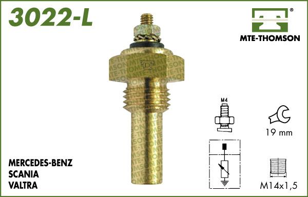 MTE-Thomson 3022-L - Датчик, температура охлаждающей жидкости autodnr.net