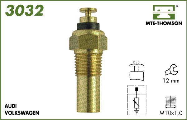 MTE-Thomson 3032 - Датчик, температура охолоджуючої рідини autocars.com.ua