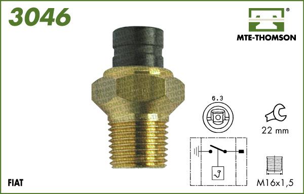 MTE-Thomson 3046 - Термовыключатель, вентилятор радиатора / кондиционера autodnr.net