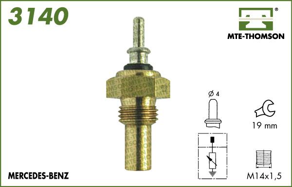 MTE-Thomson 3140 - Датчик, температура охлаждающей жидкости autodnr.net