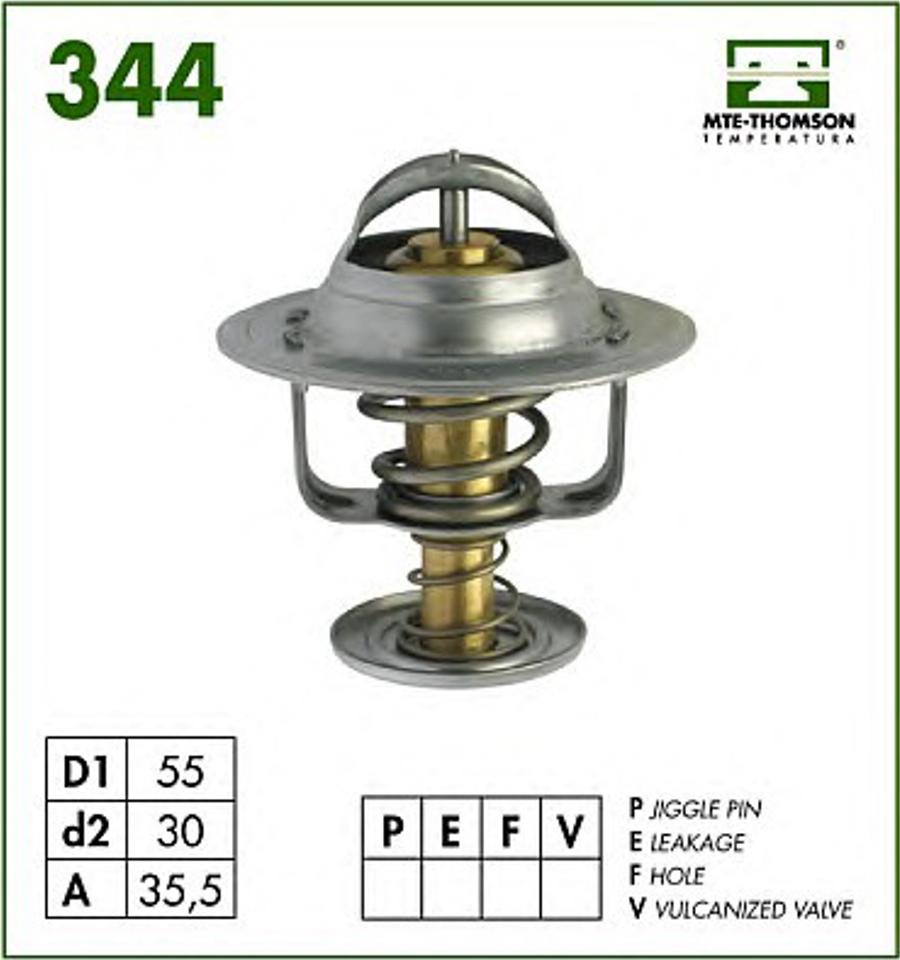 MTE-Thomson 344.83 - Термостат, охлаждающая жидкость autodnr.net