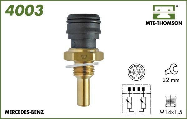 MTE-Thomson 4003 - Датчик, температура охлаждающей жидкости autodnr.net