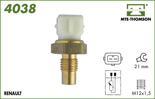 MTE-Thomson 4038 - Датчик, температура охолоджуючої рідини autocars.com.ua