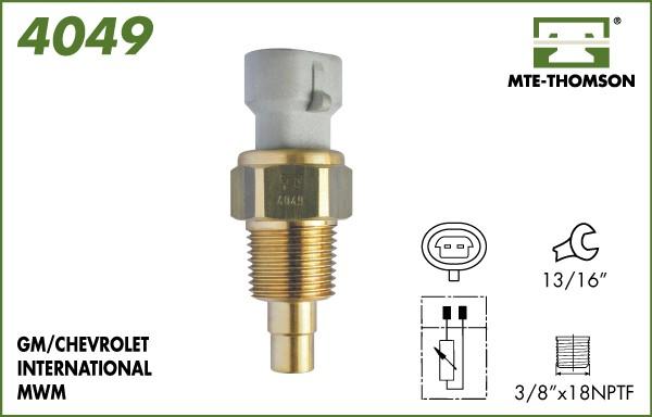 MTE-Thomson 4049 - Датчик, температура охолоджуючої рідини autocars.com.ua