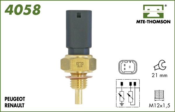 MTE-Thomson 4058 - Датчик, температура охлаждающей жидкости autodnr.net