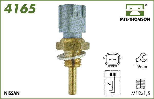 MTE-Thomson 4165 - Датчик, температура охлаждающей жидкости autodnr.net