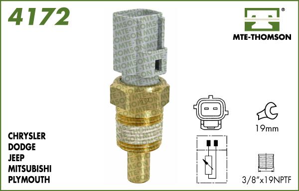 MTE-Thomson 4172 - Датчик, температура охолоджуючої рідини autocars.com.ua