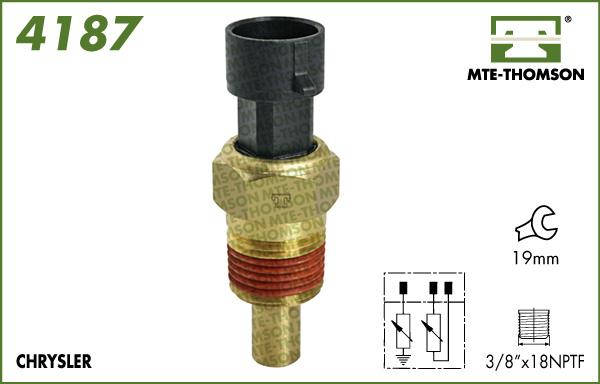 MTE-Thomson 4187 - Датчик, температура охлаждающей жидкости autodnr.net