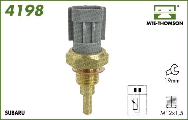 MTE-Thomson 4198 - Датчик, температура охолоджуючої рідини autocars.com.ua
