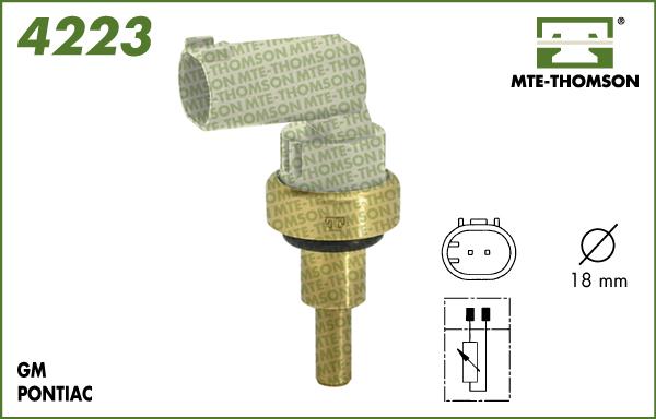 MTE-Thomson 4223 - Датчик, температура охолоджуючої рідини autocars.com.ua