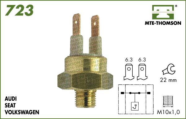 MTE-Thomson 723.75/65 - Термовимикач, вентилятор радіатора / кондиціонера autocars.com.ua