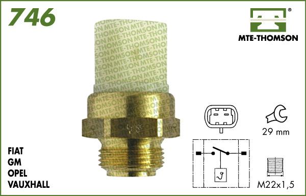 MTE-Thomson 746.97/92 - Термовыключатель, вентилятор радиатора / кондиционера autodnr.net