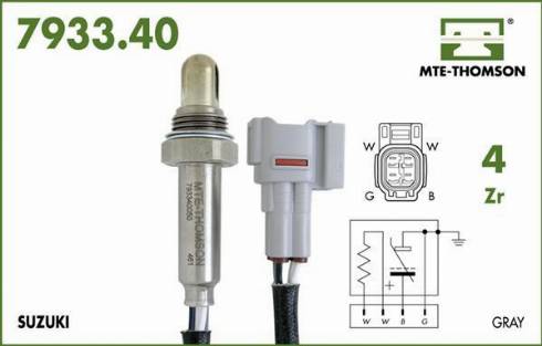 MTE-Thomson 7933.40.040 - Лямбда-зонд autocars.com.ua