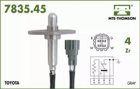 MTE-Thomson 7835.45.047 - Лямбда-зонд autocars.com.ua