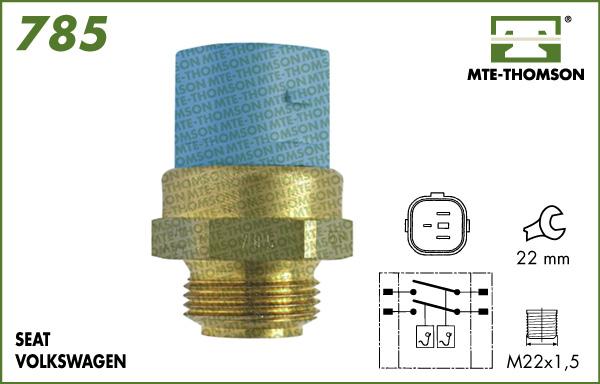 MTE-Thomson 785.90/97 - Термовыключатель, вентилятор радиатора / кондиционера autodnr.net