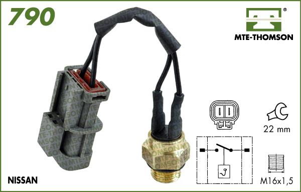 MTE-Thomson 790.102/95 - Термовыключатель, вентилятор радиатора / кондиционера autodnr.net