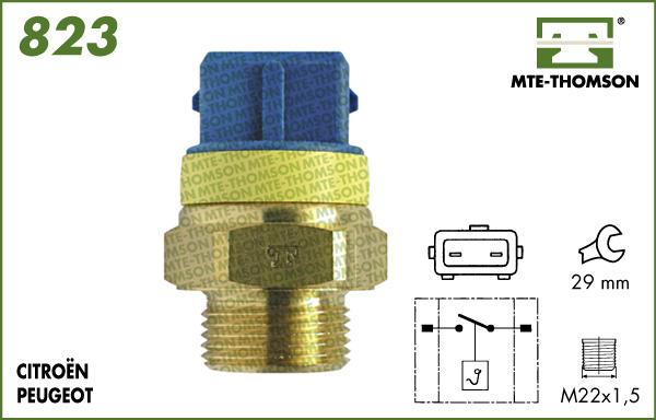 MTE-Thomson 823.97/92 - Термовимикач, вентилятор радіатора / кондиціонера autocars.com.ua