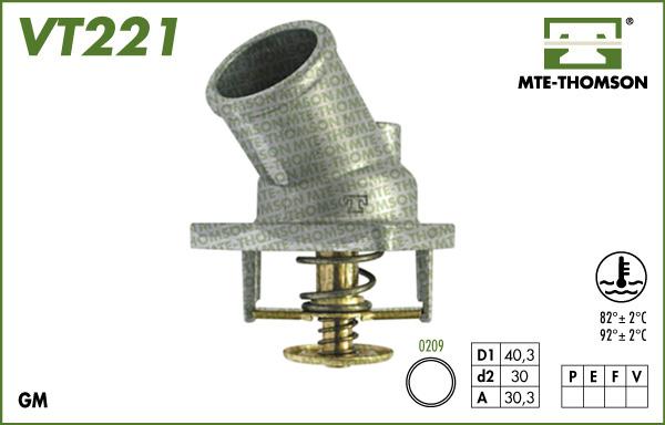 MTE-Thomson VT221.92 - Термостат, охлаждающая жидкость autodnr.net