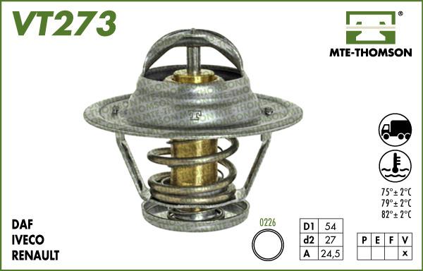 MTE-Thomson VT273.74 - Термостат, охолоджуюча рідина autocars.com.ua