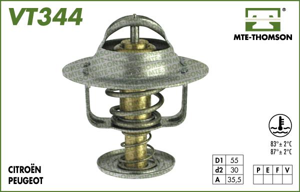 MTE-Thomson VT344.83 - Термостат, охолоджуюча рідина autocars.com.ua